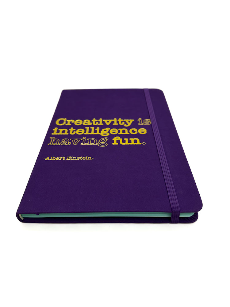 Robert Frederick - Albert Einstein Quote Notebook - Creativity is Intelligence having fun