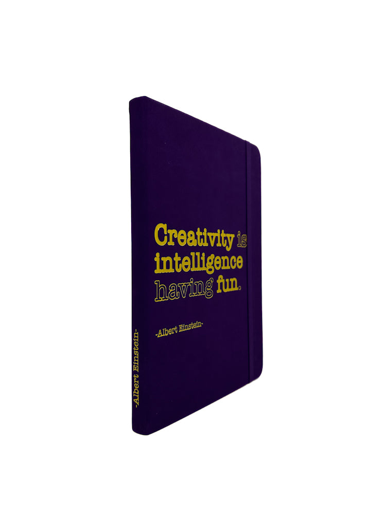 Robert Frederick - Albert Einstein Quote Notebook - Creativity is Intelligence having fun