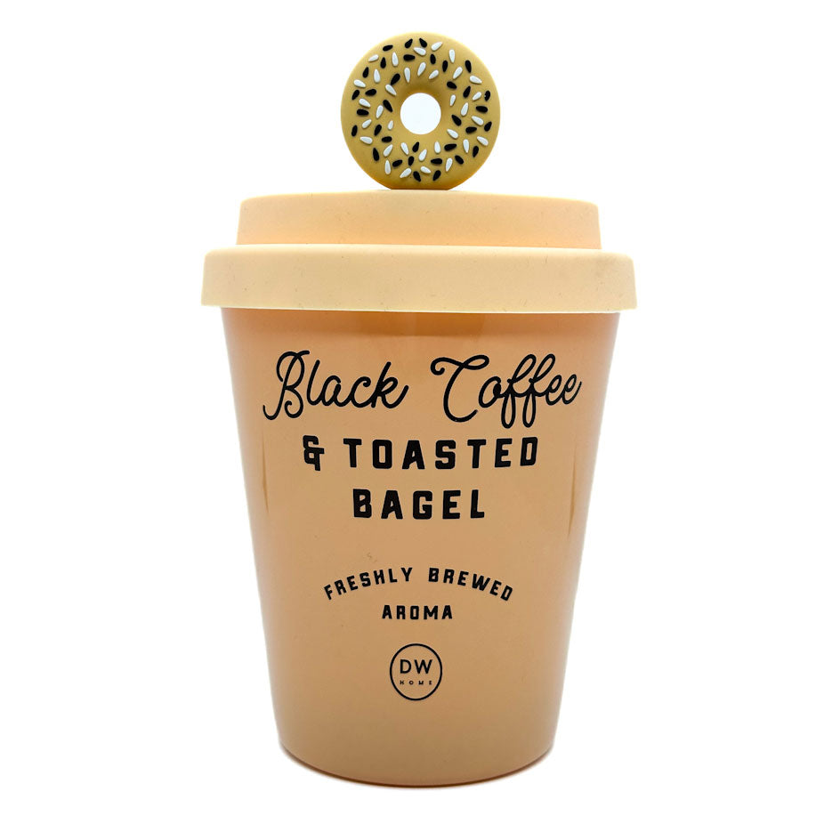 Black Coffee & Toasted Bagel Scented Candle | DW Home