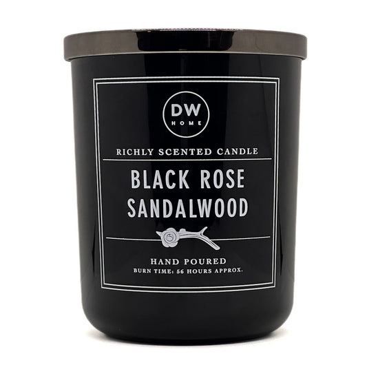 Black Rose Sandalwood Candle - 434g DW Home Signature