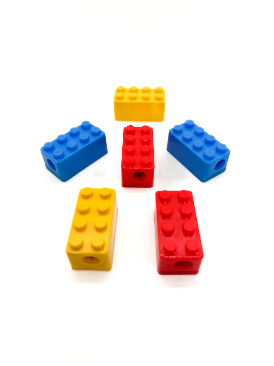 Colour Block Brick Pencil Sharpener