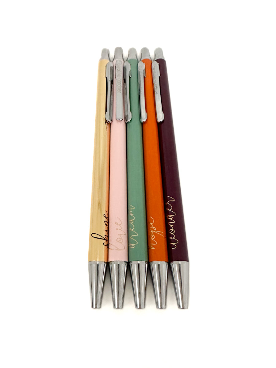 Caroline Gardner Set of 5 Gel Pens