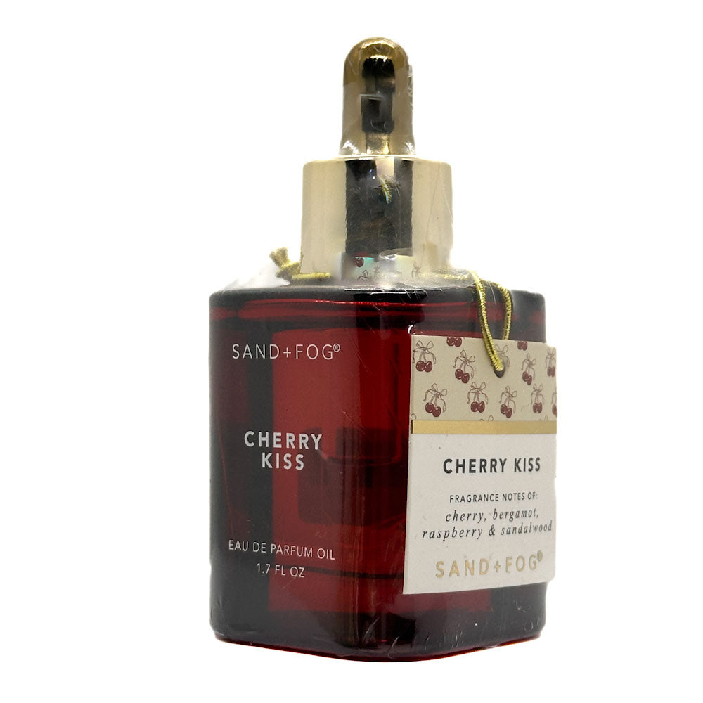Sand + Fog Cherry Kiss Perfume Oil bottle on a white background