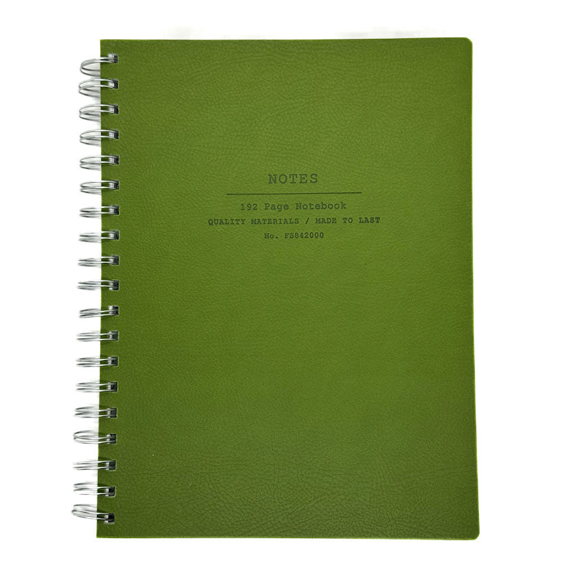 Fringe Studio Green Leather Notebook