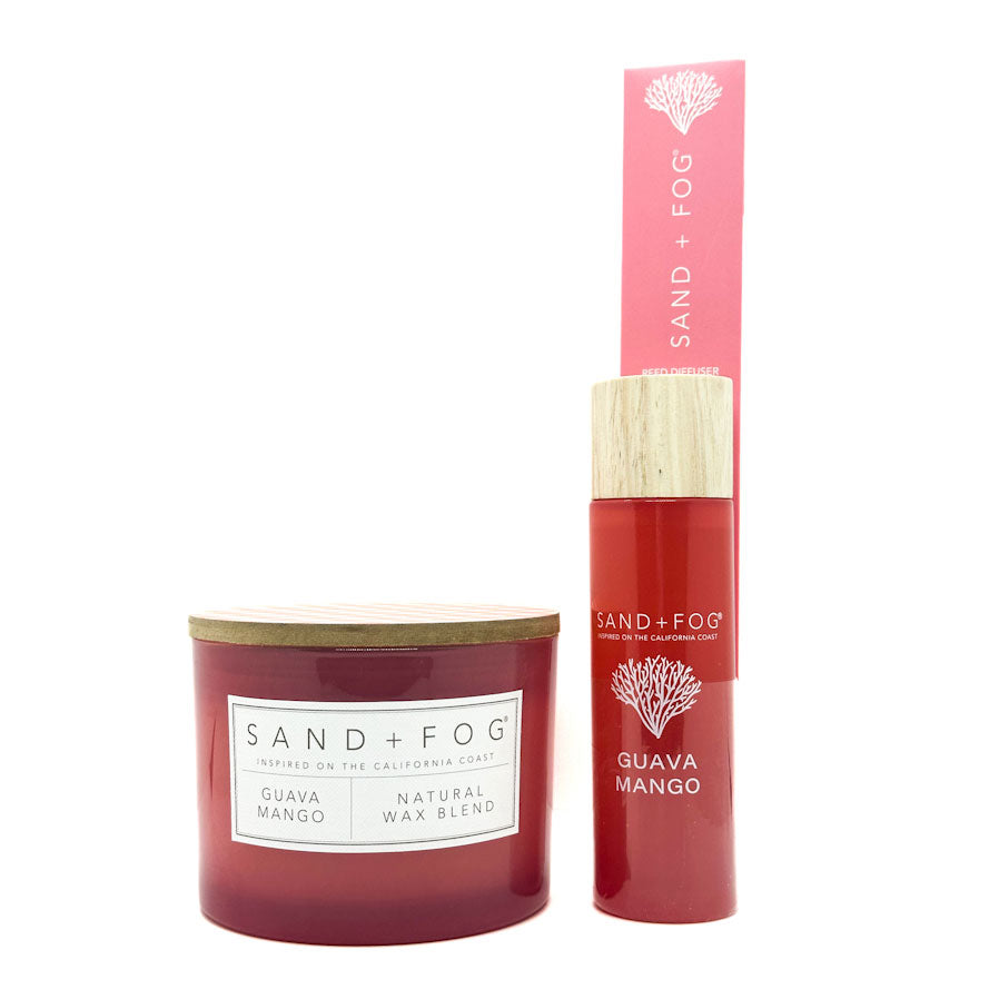 Guava Mango Candle + Reed Diffuser | SAND + FOG