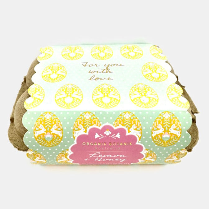 "For you with Love" Lemon & Honey Bath Bombs | ORGANIK BOTANIK