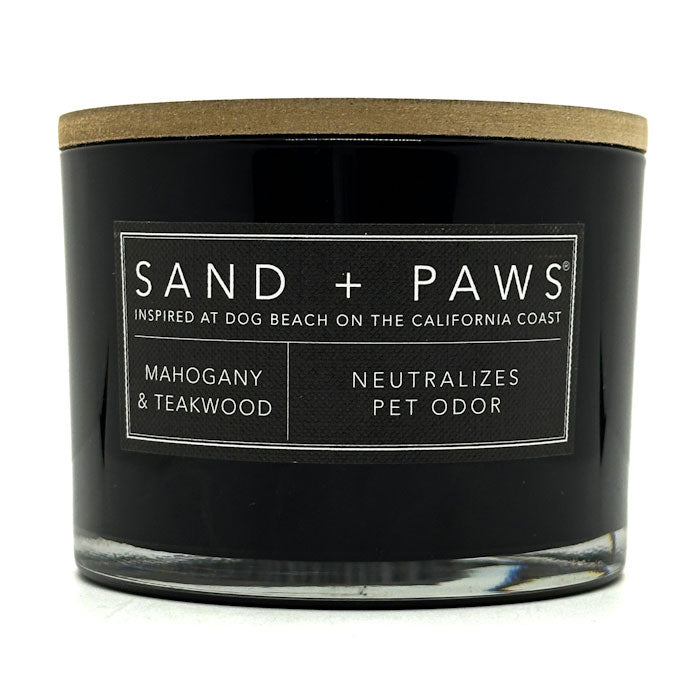 Mahogany & Teakwood Scented Candle | SAND + PAWS