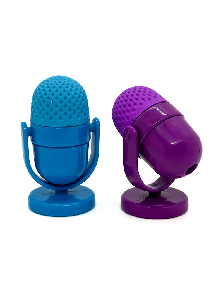 GOGOPO Microphone Shaped Eraser & Sharpener
