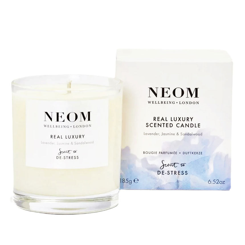 NEOM Wellbeing Real Luxury De-Stress Scented Candle - 185g