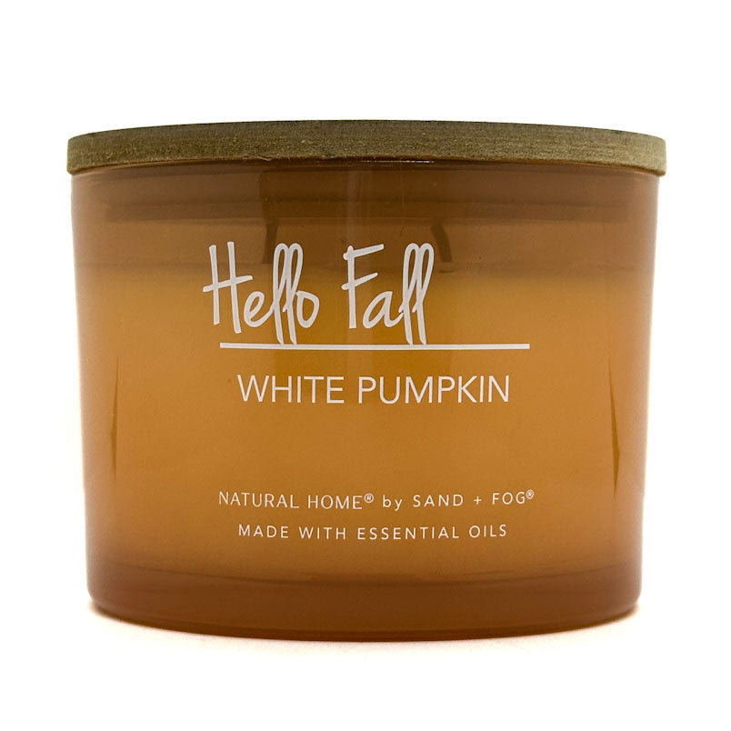 White Pumpkin Scented Candle Natural Home by SAND + FOG