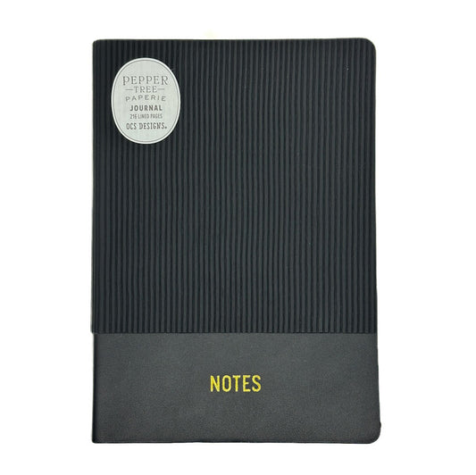 OCS Designs - Pepper Tree Paperie Black Textured Journal