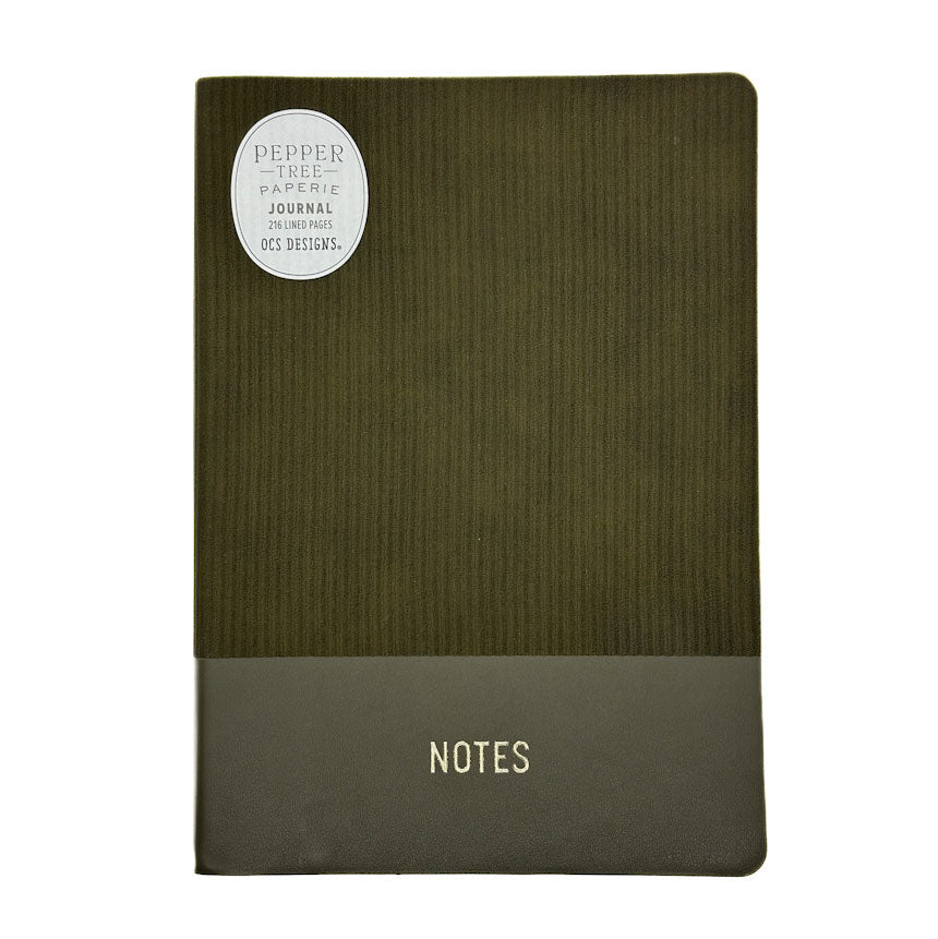 OCS Designs - Pepper Tree Paperie Textured Journal - Olive