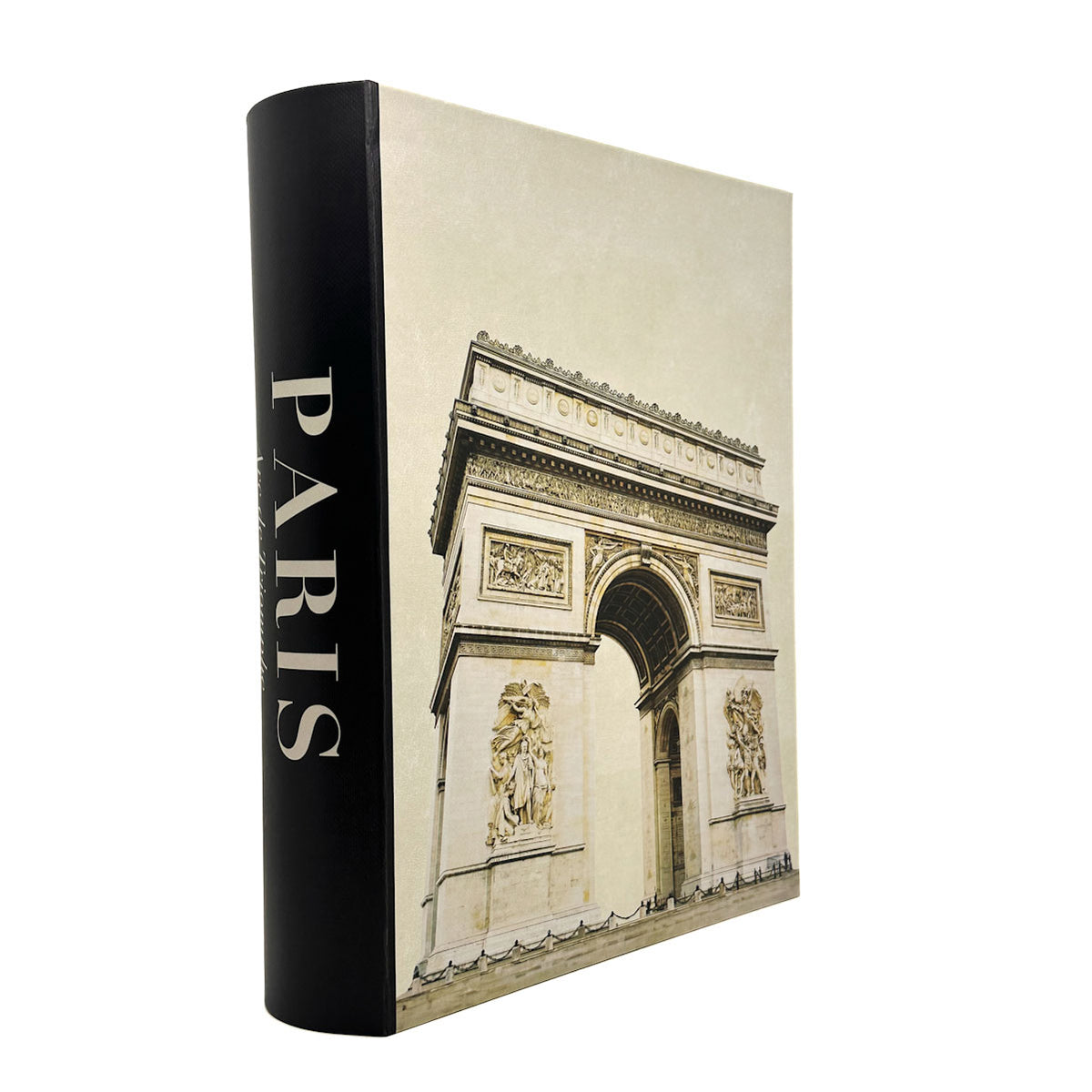 Keepsake Book Box featuring the Arc de Triomphe and the word 'PARIS' on a white background