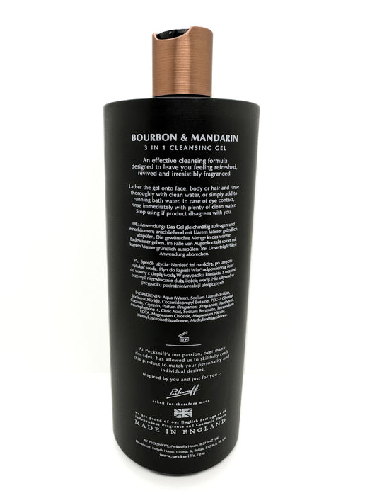 PECKSNIFFS No.4 Bourbon & Mandarin 3 in 1 Cleansing Gel