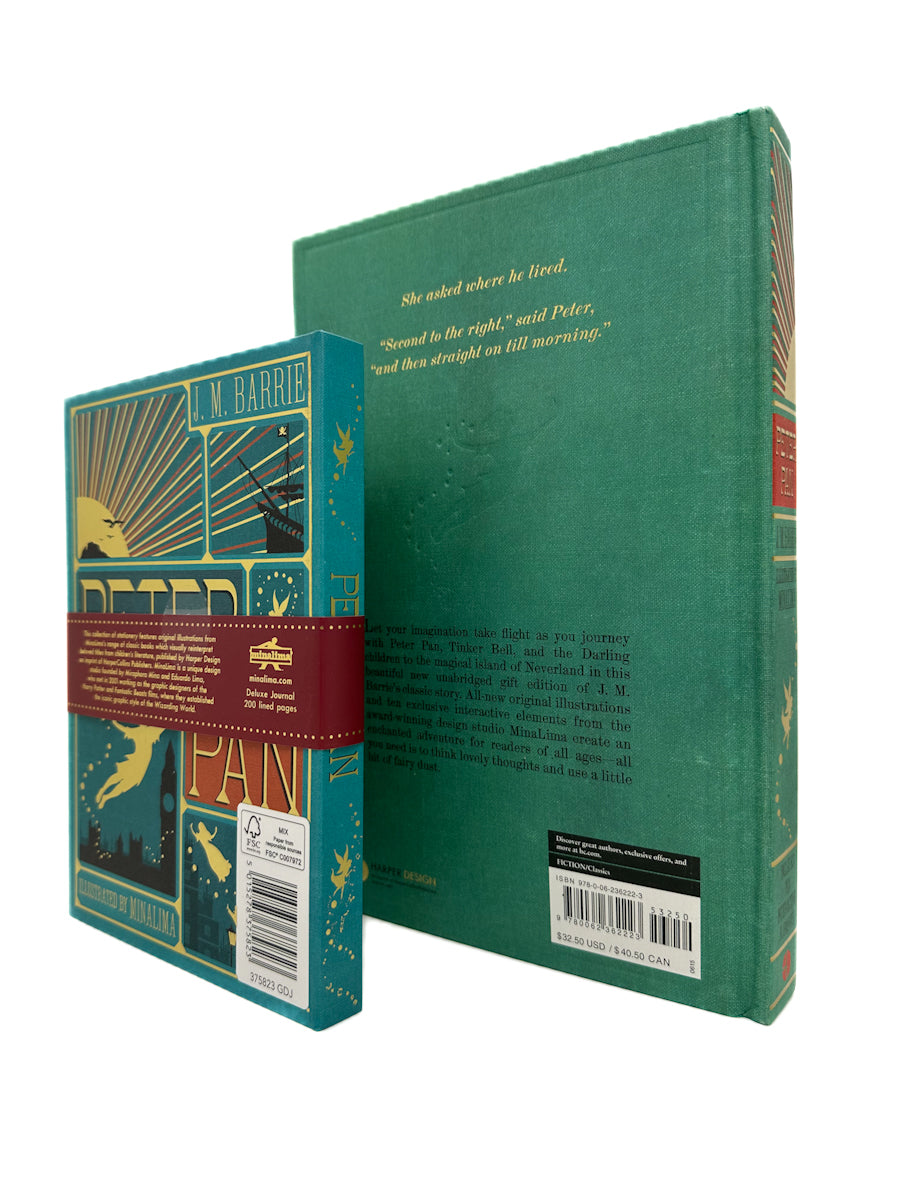 Peter Pan J. M. Barrie MinaLima Edition Illustrated with Interactive Elements Book & Notebook