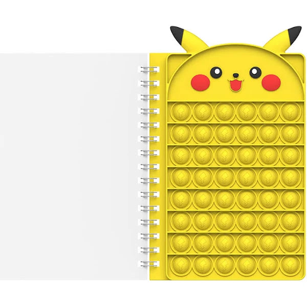 Pikachu Pop it Fidget Notebook