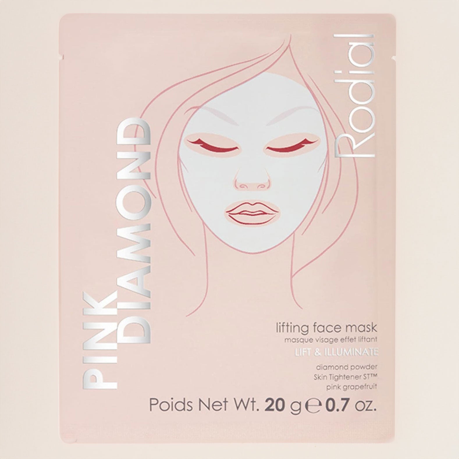 RODIAL Pink Diamond Lifting Face Mask