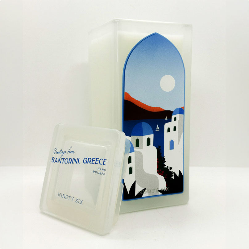 Santorini Greece Scented Candle | DW Home