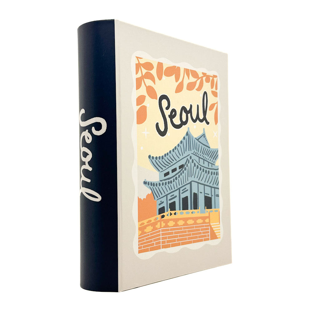 Keepsake Book Box with 'Seoul' design featuring traditional architecture on a white background