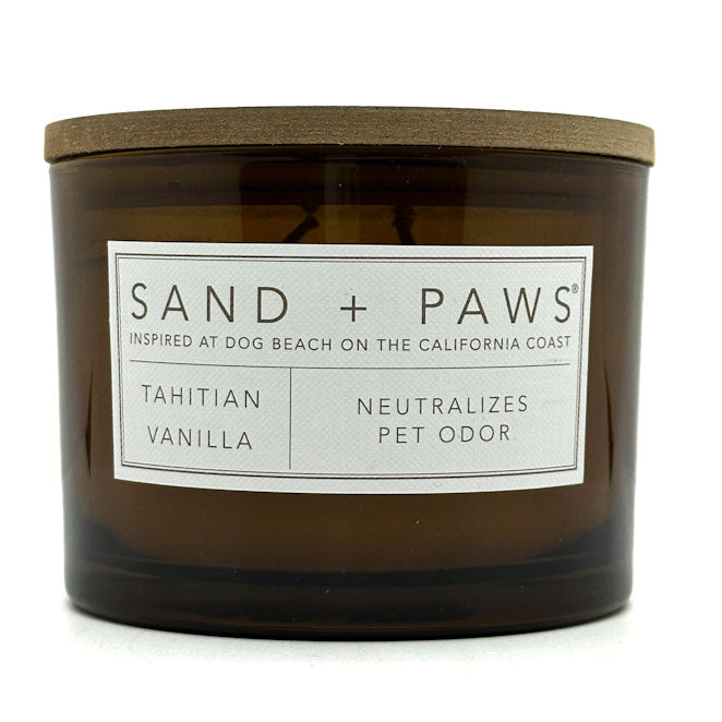Tahitian Vanilla Scented Candle | SAND + PAWS