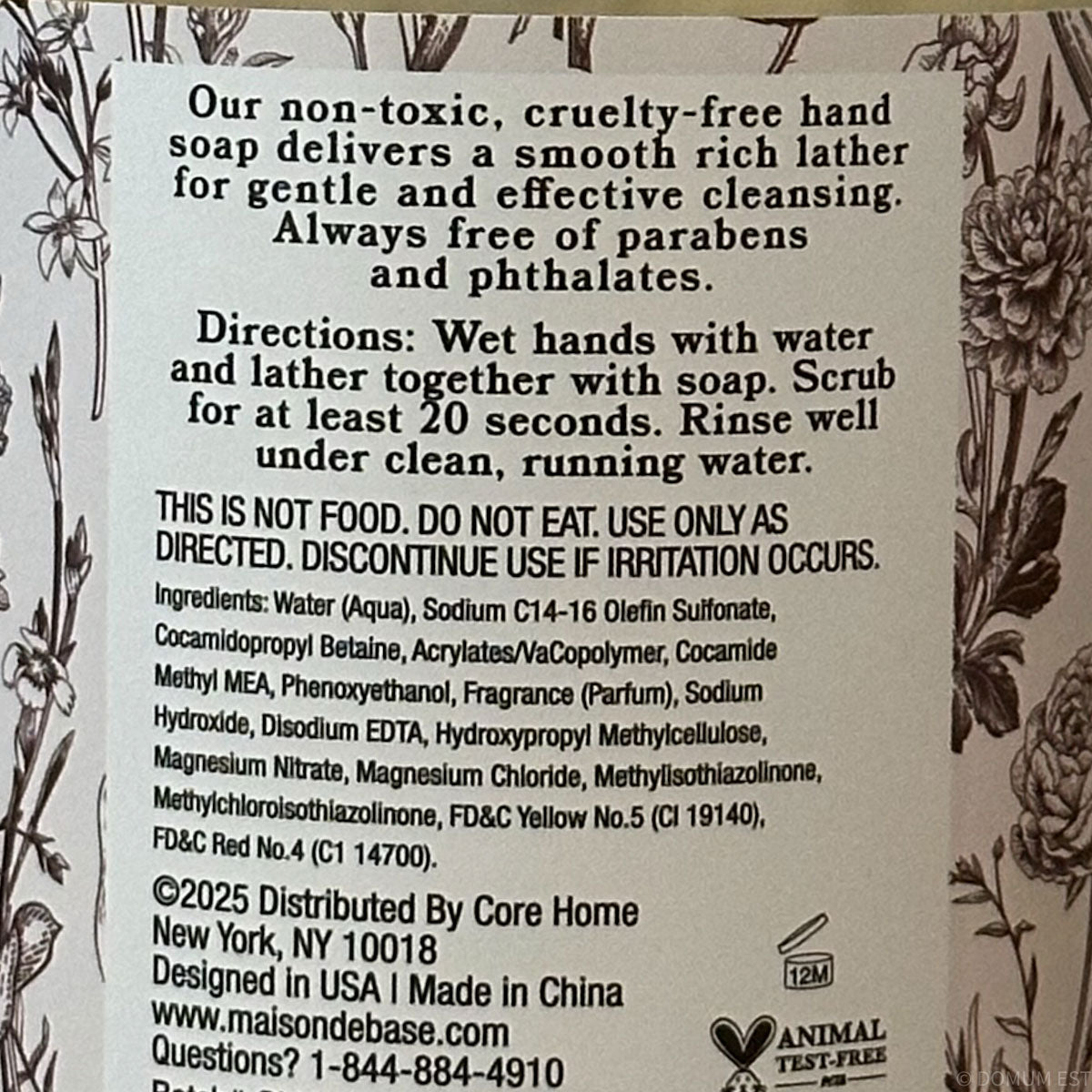 Maison De Base Vanilla Oud Scented Hand Soap