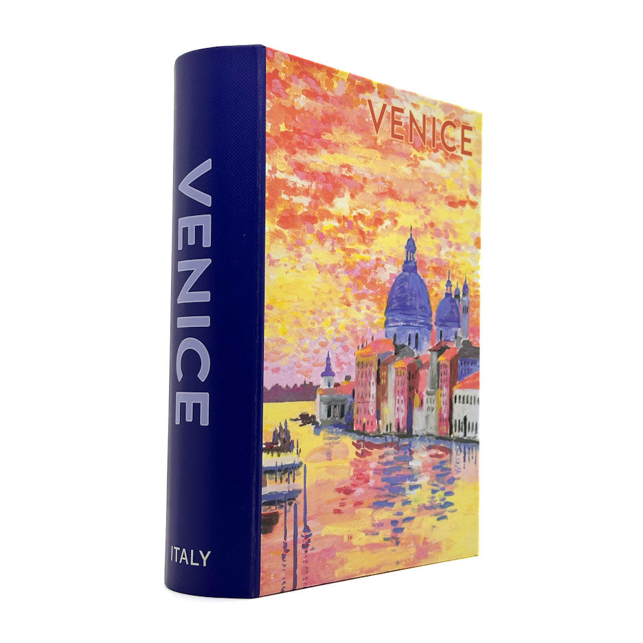 Keepsake Book Box with a colourful illustration of Venice on the cover