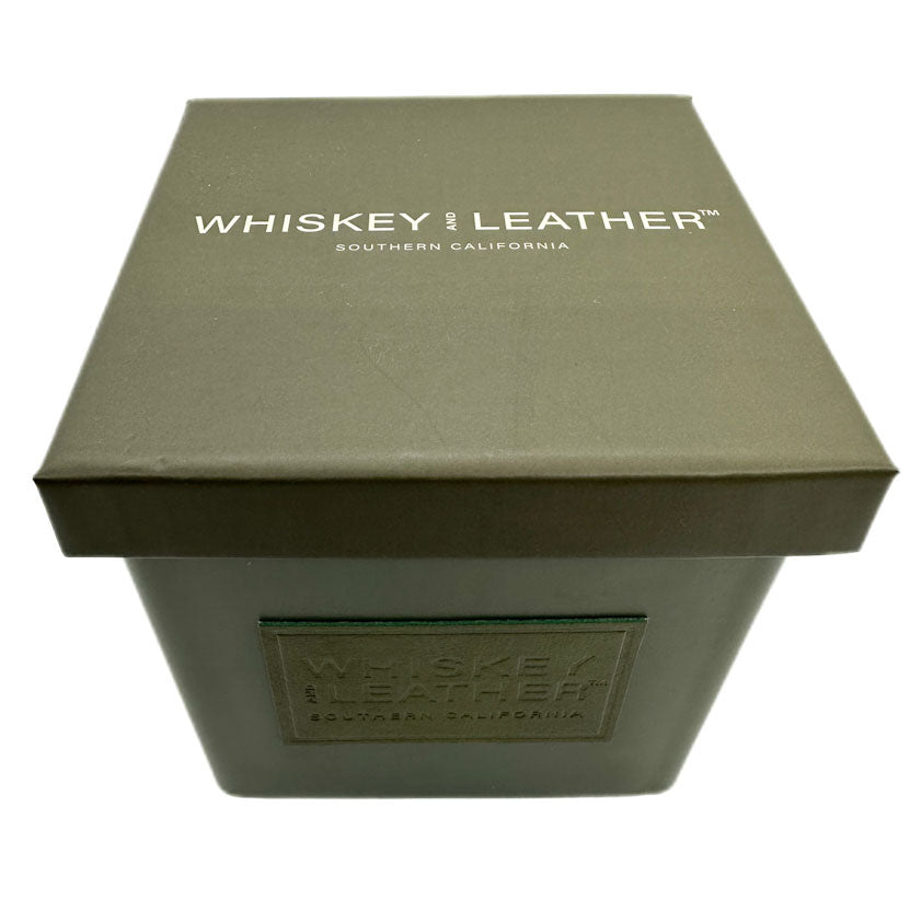 WHISKEY AND LEATHER - Patchouli & Clove Scented Candle | SAND + FOG