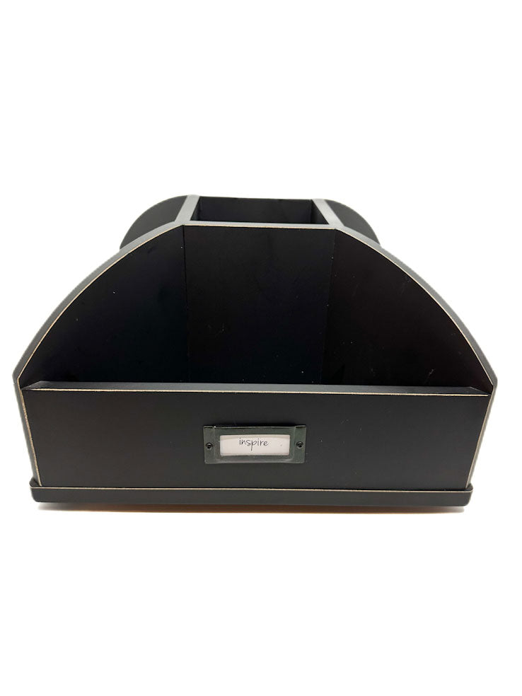 Wooden Rotating Desk Organiser