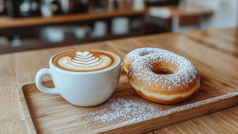 The Avid Foodie - Sprinkle Donut and Vanilla Latte 