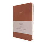 Brown notebook with 'Osprey London' branding on a white background