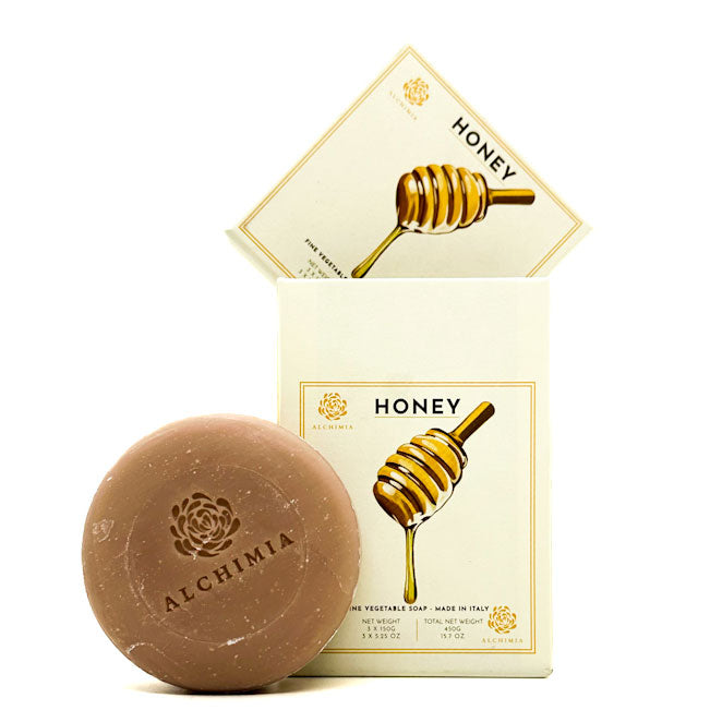 Honey Scented Vegetable Soap - Set of 3 | Alchimia