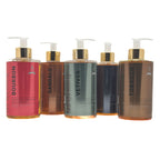 Five pump bottles of Alchimia men's Shower Gel