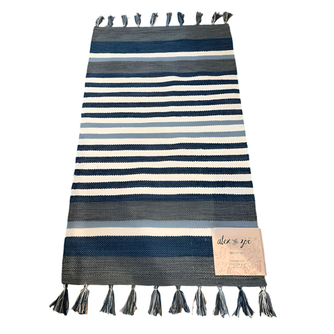ALEX & ZOE Multicolour Handwoven Scatter Rug 69x114cm