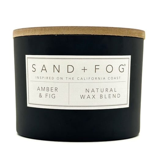 Amber & Fig Scented Candle | SAND + FOG