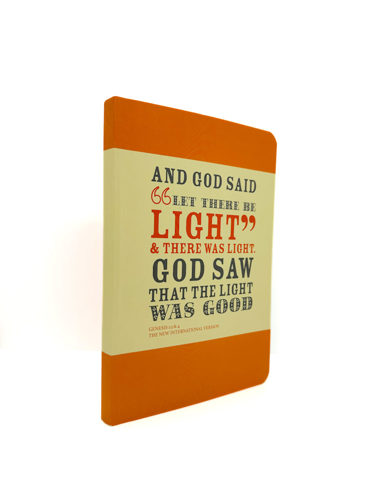 And God said let there be light - Quote Notebook