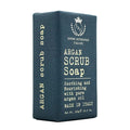 Saponificio Varesino Argan Scrub Soap with white text on a white background