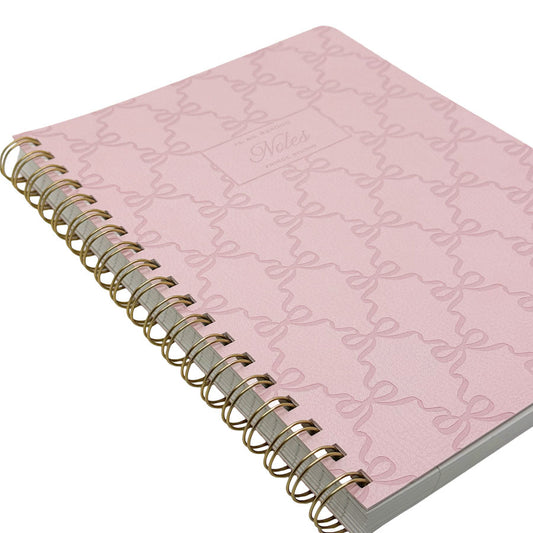 Fringe Studio B5 Ballet Pink Notebook with bow design