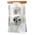 Bonbini Newborn Gift Set - Blanket - Rattle - Booties
