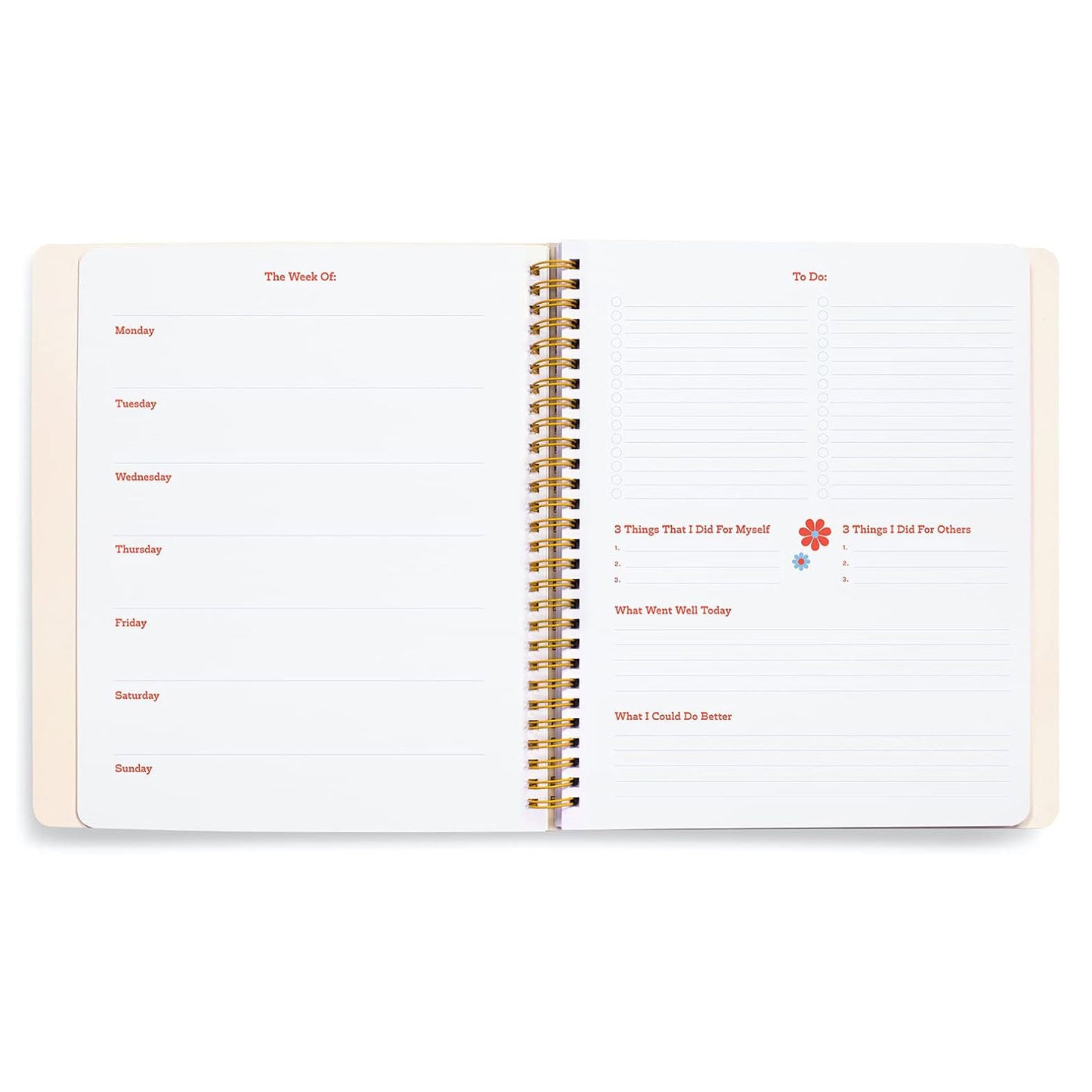 Ban.do Progress Not Perfection Weekly Updated Planner