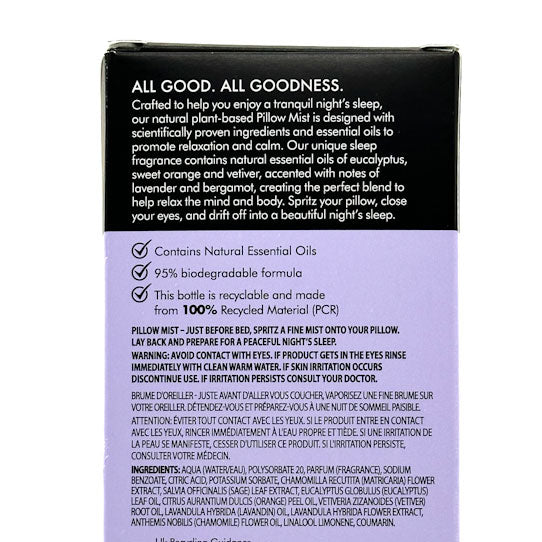 Baylis & Harding Goodness Natural Pillow Mist Lavender & Bergamot 100Ml