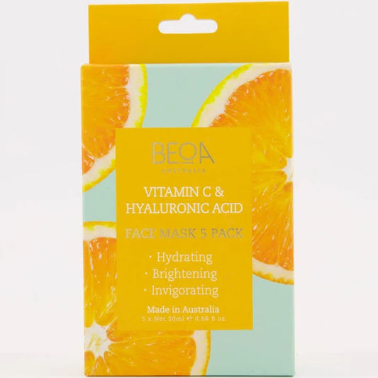 BEOA Vitamin C & Hyaluronic Acid Face Masks