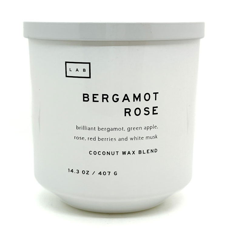 Bergamot Rose Scented Candle | LAB CANDLES