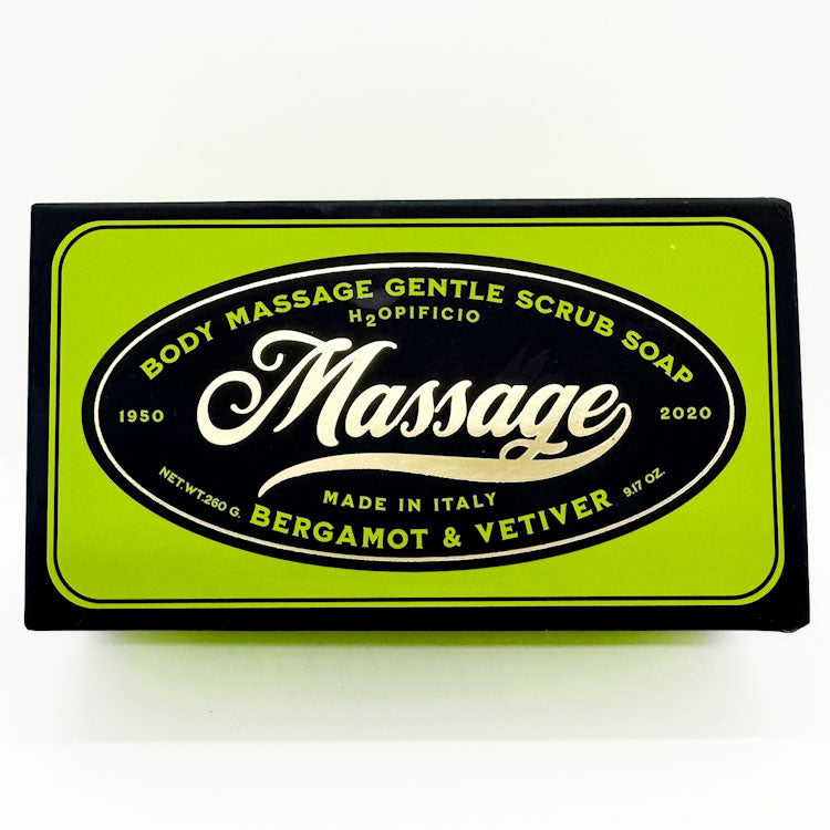 Bergamot & Vetiver Body Massage Gentle Scrub Soap | Hopificio