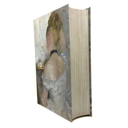 Book box keepsake with a painting of a woman on the cover