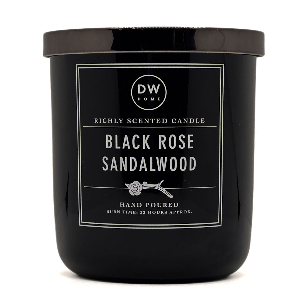 Black Rose Sandalwood Candle - 249g DW Home Signature
