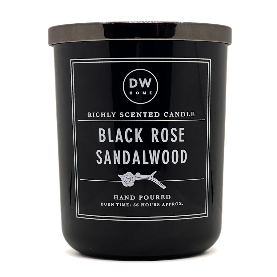 Black Rose Sandalwood Candle - 434g DW Home Signature
