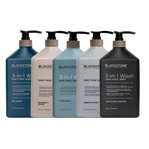 BLACKSTONE Men's Grooming 3-in-1 HAIR FACE AND BODY WASH