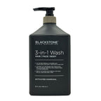 Blackstone Activated Charcoal 3-in-1 Wash bottle with pump on a white background