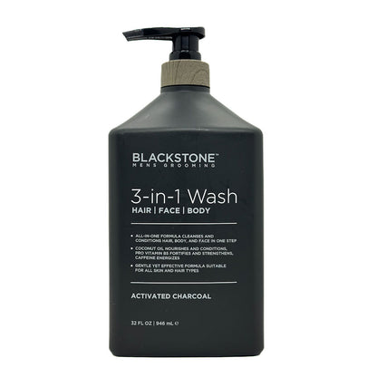 Blackstone Activated Charcoal 3-in-1 Wash bottle with pump on a white background