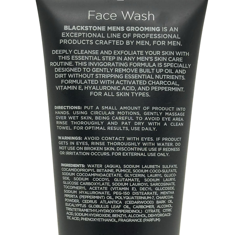 Blackstone face Wash - Activated Charcoal Details